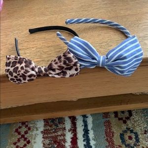 2 Statement Bow Headbands Set